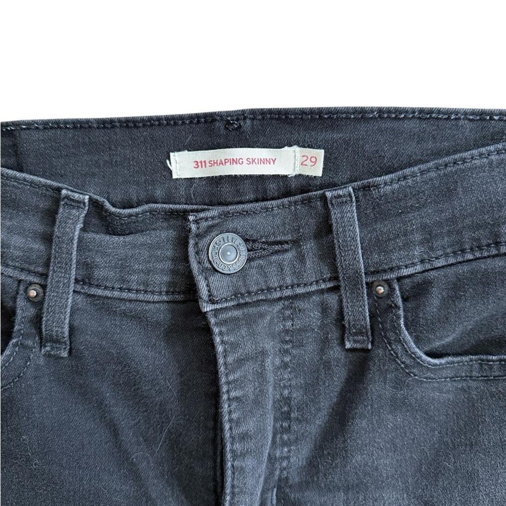 Levi's 311 Shaping Skinny Jeans In Soft Black Size 29 - Picture 4 of 9